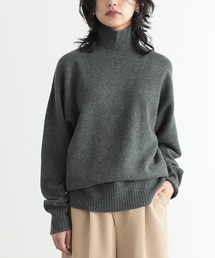 ホールガーメントハイネックニットプルオーバー【サスティナブル】