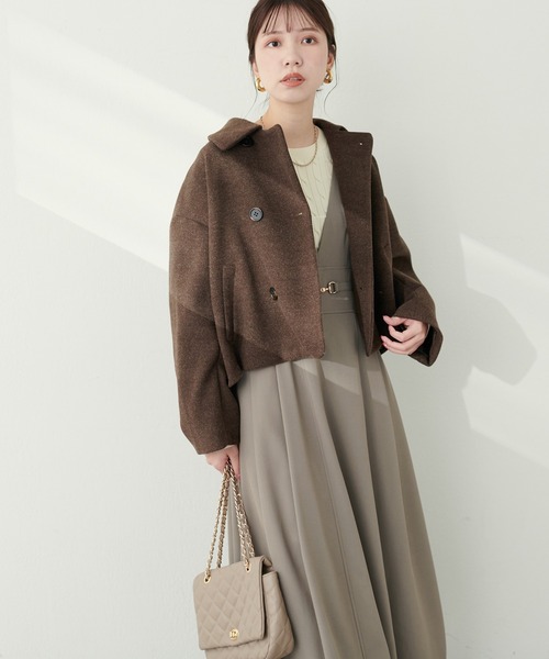 natural couture(ナチュラルクチュール)の「ビットベルト付きVネックジャンスカ(ジャンパースカート・レディース・その他1/ベージュ/ブラック/その他2/ブラウン・FREE)」の19枚目の写真