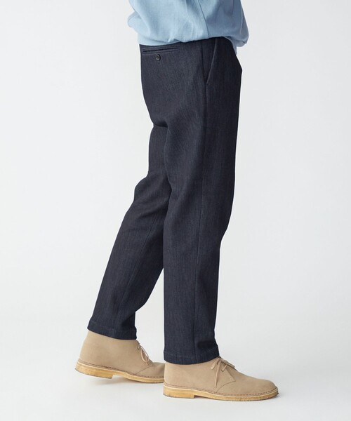 SHIPS(シップス)の「SHIPS: 〈セットアップ対応〉ダウンファブリック イージー スラックス 23AW〈デニム〉(スラックス・メンズ・ダークグレー/ネイビー・SMALL/X-LARGE/LARGE/MEDIUM)」の16枚目の写真