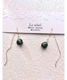 【Le soleil】魅惑のグリーン アメリカンピアス(MA)