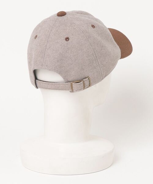 A.M.S.(エーエムエス)の「メルトン×コーデュロイ サガラワッペン キャップ(キャップ・メンズ・オフホワイト/ベージュ/ブラック・FREE)」の4枚目の写真