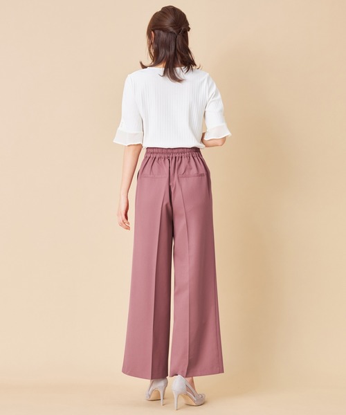alotta(アロッタ)の「ビット付ワイドパンツ(その他パンツ・レディース・ピンク/ネイビー/ライトベージュ・M/LL/L/MEDIUM/LARGE/X-LARGE)」の11枚目の写真
