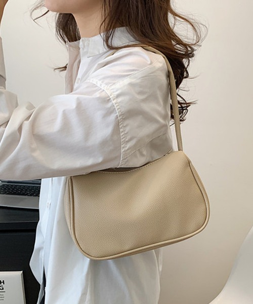 STYLEBLOCK(スタイルブロック)の「PUレザーミニショルダーバッグ(ショルダーバッグ・レディース・カーキ/シルバー/ブルー/ホワイト/ブラック・FREE)」の4枚目の写真