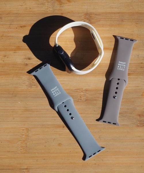 LAKOLE（ラコレ）の「AppleWatchベルト[シリコン] / 990196（デジタル腕時計・レディース・チャコール/レッド/ベージュ/ブルー/アイボリー・X-SMALL/SMALL）」の10枚目の写真