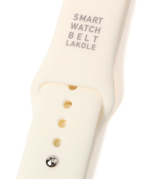 LAKOLE（ラコレ）の「AppleWatchベルト[シリコン] / 990196（デジタル腕時計・レディース・チャコール/レッド/ベージュ/ブルー/アイボリー・X-SMALL/SMALL）」の20枚目の写真