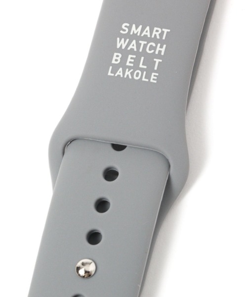 LAKOLE（ラコレ）の「AppleWatchベルト[シリコン] / 990196（デジタル腕時計・レディース・チャコール/レッド/ベージュ/ブルー/アイボリー・X-SMALL/SMALL）」の21枚目の写真