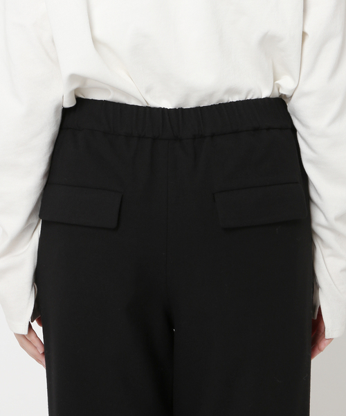 SLOBE IENA（スローブイエナ）の「ウール混ドロストイージースラックス（スラックス・レディース・ブラック/チャコールグレー・40/38/36）」の12枚目の写真