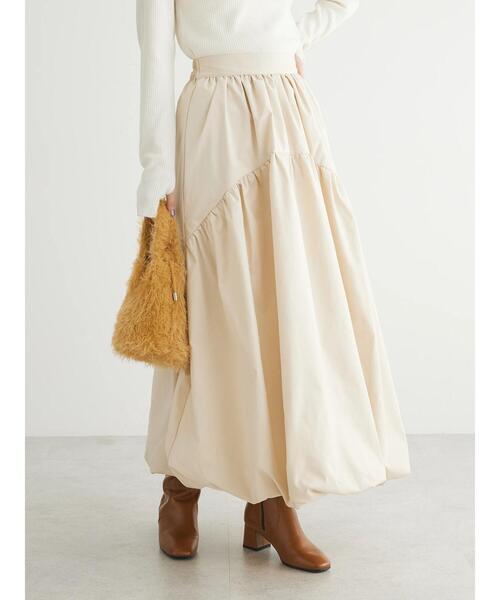 ELENCARE DUE(エレンカーレデュエ)の「・ELENCARE DUE ティアードバルーンスカート(スカート・レディース・ブラック/アイボリー/サックスブルー/チャコールグレー・FREE)」の20枚目の写真