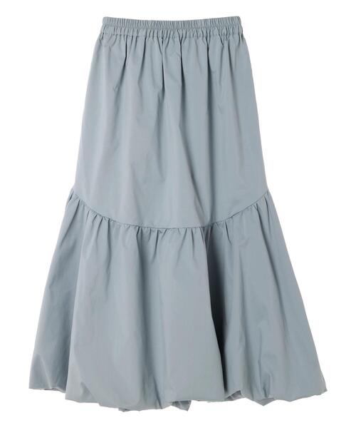 ELENCARE DUE(エレンカーレデュエ)の「・ELENCARE DUE ティアードバルーンスカート(スカート・レディース・ブラック/アイボリー/サックスブルー/チャコールグレー・FREE)」の22枚目の写真