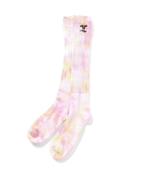 algy（アルジー）の「タイダイルーズソックス（ソックス/靴下・キッズ・サックスブルー/ラベンダー/ピンク・21/24）」の3枚目の写真