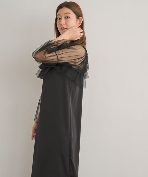 RETRO GIRL（レトロガール）の「チュールBLセットワンピース（ワンピース・レディース・ベージュ/ブラック・FREE）」の10枚目の写真