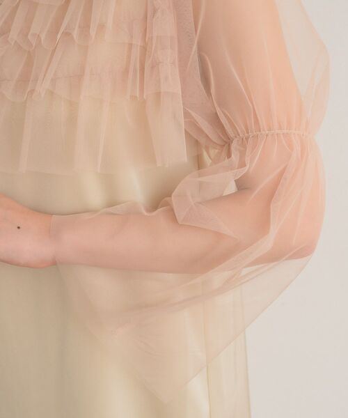 RETRO GIRL（レトロガール）の「チュールBLセットワンピース（ワンピース・レディース・ベージュ/ブラック・FREE）」の18枚目の写真