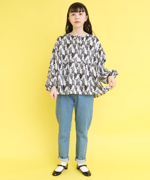 didizizi（ディディジジ）の「うさぎプリントリボンギャザーBL（シャツ/ブラウス・レディース・ブラック/ブルー・FREE）」の14枚目の写真