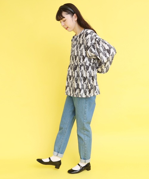 didizizi（ディディジジ）の「うさぎプリントリボンギャザーBL（シャツ/ブラウス・レディース・ブラック/ブルー・FREE）」の15枚目の写真