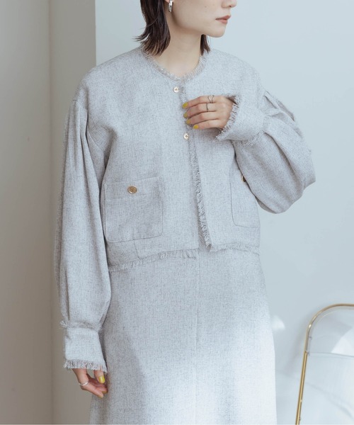 Eimee Law（エイミーロウ）の「ツィード クロップドジャケット（ノー