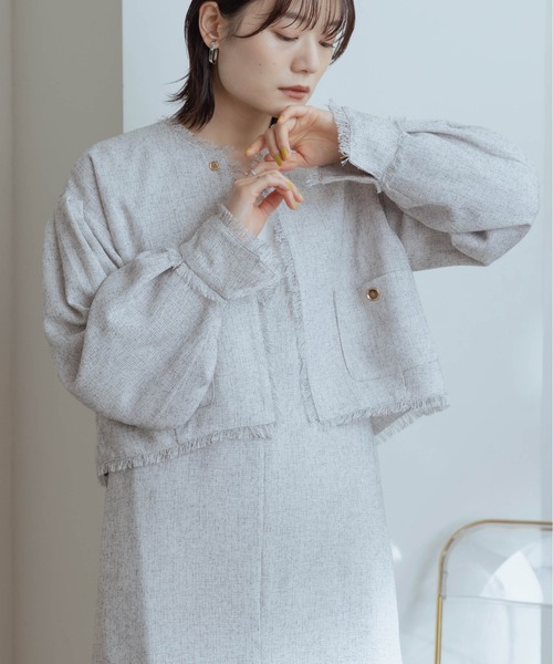 Eimee Law（エイミーロウ）の「ツィード クロップドジャケット