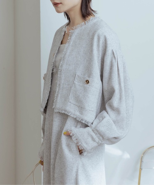 Eimee Law（エイミーロウ）の「ツィード クロップドジャケット（ノー