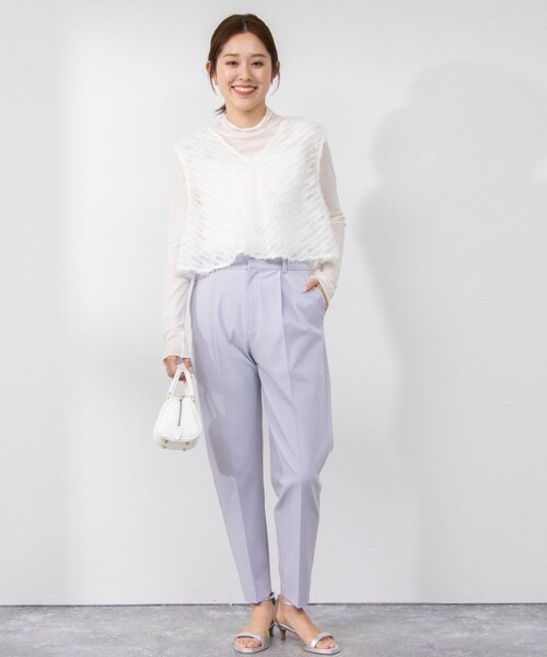 NOLLEY’S(ノーリーズ)の「ウォッシャブル愛され イージータックスリムパンツ(その他パンツ・レディース・ベージュ/ラベンダー/ブラック・36/34/38)」の19枚目の写真