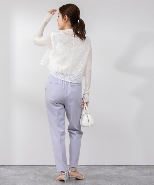 NOLLEY’S(ノーリーズ)の「ウォッシャブル愛され イージータックスリムパンツ(その他パンツ・レディース・ベージュ/ラベンダー/ブラック・36/34/38)」の21枚目の写真