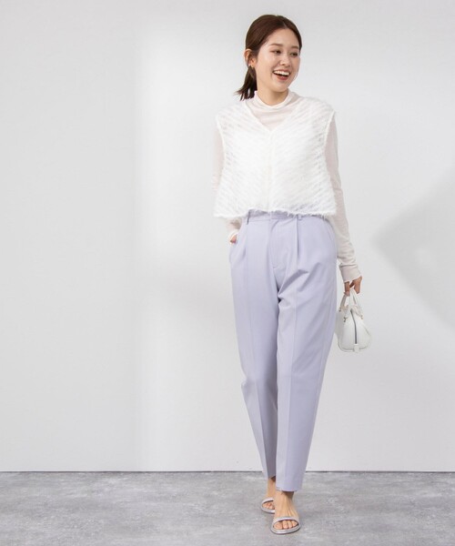 NOLLEY’S(ノーリーズ)の「ウォッシャブル愛され イージータックスリムパンツ(その他パンツ・レディース・ベージュ/ラベンダー/ブラック・36/34/38)」の22枚目の写真
