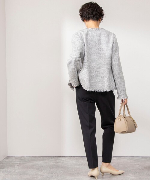 NOLLEY’S(ノーリーズ)の「ウォッシャブル愛され イージータックスリムパンツ(その他パンツ・レディース・ベージュ/ラベンダー/ブラック・36/34/38)」の5枚目の写真