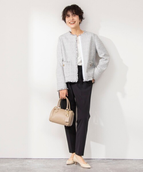 NOLLEY’S(ノーリーズ)の「ウォッシャブル愛され イージータックスリムパンツ(その他パンツ・レディース・ベージュ/ラベンダー/ブラック・36/34/38)」の6枚目の写真