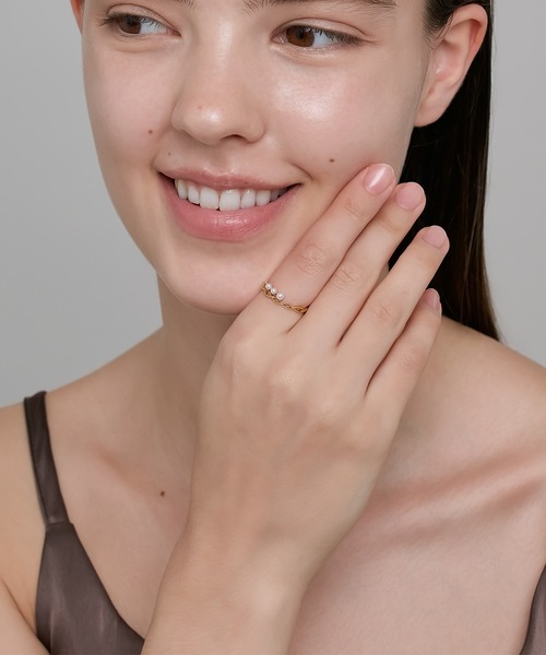 NOJESS（ノジェス）の「【Trick Ring】K5パールリング（リング・レディース・ゴールド系その他・#9/#13/#11）」の6枚目の写真