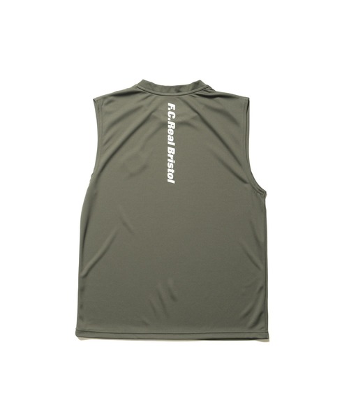 F.C.Real Bristol（エフシーレアルブリストル）の「NO SLEEVE TRAINING TOP（Tシャツ/カットソー・メンズ・カーキ/ブラック/ホワイト・X-LARGE/LARGE/MEDIUM/SMALL）」の3枚目の写真