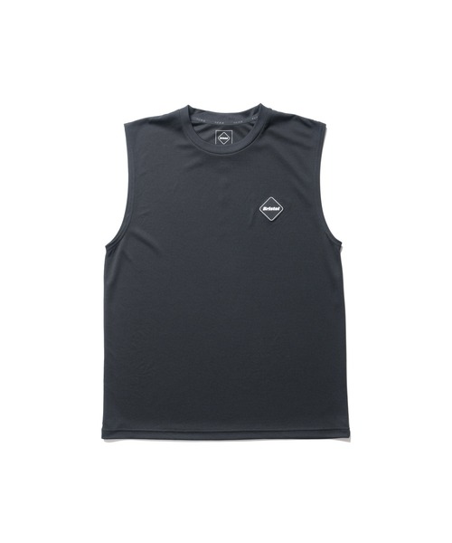 F.C.Real Bristol（エフシーレアルブリストル）の「NO SLEEVE TRAINING TOP（Tシャツ/カットソー・メンズ・カーキ/ブラック/ホワイト・X-LARGE/LARGE/MEDIUM/SMALL）」の2枚目の写真