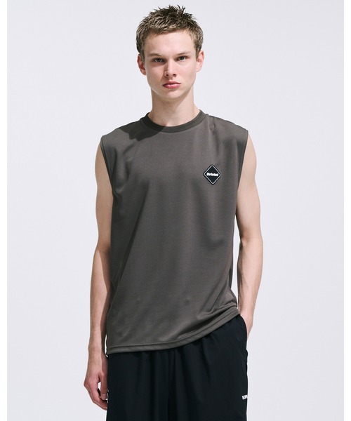 F.C.Real Bristol（エフシーレアルブリストル）の「NO SLEEVE TRAINING TOP（Tシャツ/カットソー・メンズ・カーキ/ブラック/ホワイト・X-LARGE/LARGE/MEDIUM/SMALL）」の5枚目の写真