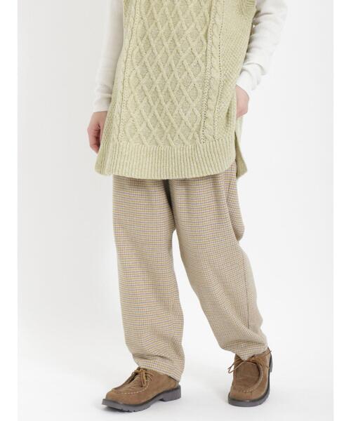 Samansa Mos2（サマンサ モスモス）の「【帯電防止】柄アソートテーパードパンツ（その他パンツ・レディース・ベージュ/チャコールグレー/グレー/キナリ・F）」の3枚目の写真