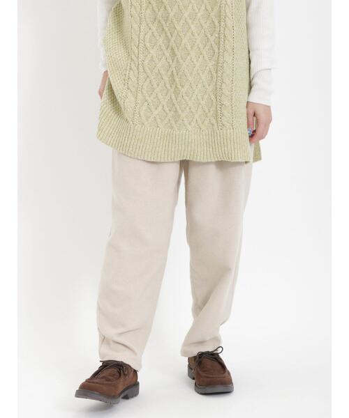 Samansa Mos2（サマンサ モスモス）の「【帯電防止】柄アソートテーパードパンツ（その他パンツ・レディース・ベージュ/チャコールグレー/グレー/キナリ・F）」の6枚目の写真