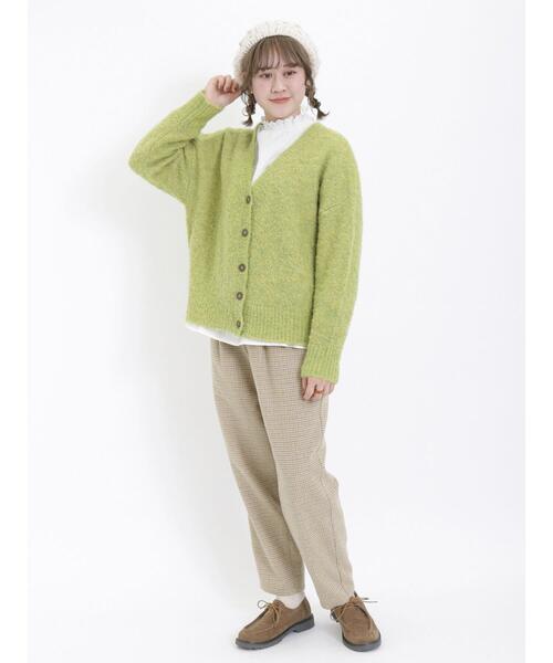 Samansa Mos2（サマンサ モスモス）の「【帯電防止】柄アソートテーパードパンツ（その他パンツ・レディース・ベージュ/チャコールグレー/グレー/キナリ・F）」の10枚目の写真