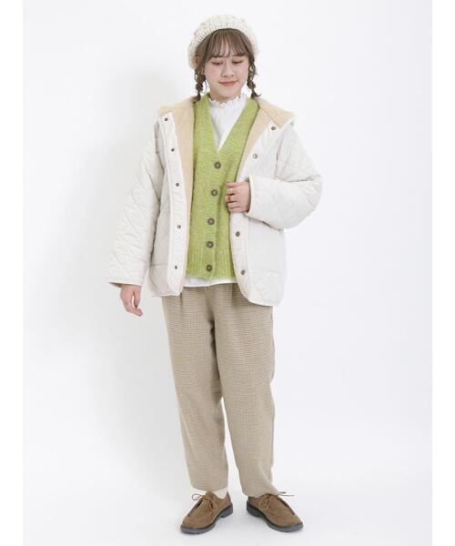 Samansa Mos2（サマンサ モスモス）の「【帯電防止】柄アソートテーパードパンツ（その他パンツ・レディース・ベージュ/チャコールグレー/グレー/キナリ・F）」の11枚目の写真