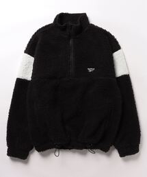 【Reebok/リーボック】ハーフジップフリースJK/ドローコード付きモコモコボアブルゾン