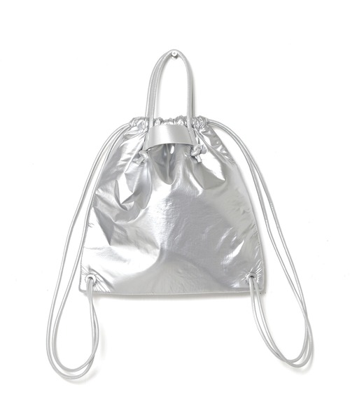 w closet(ダブルクローゼット)の「【2WAY】ナップサック(バックパック/リュック・レディース・ブラック/カーキ/シルバー・FREE)」の9枚目の写真