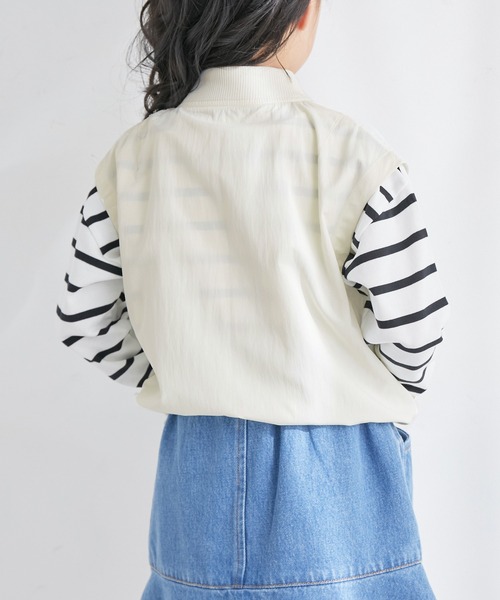 ROPE' PICNIC（ロペピクニック）の「【KIDS】撥水加工/ミリタリーベスト/リンクコーデ（ベスト・キッズ・オフホワイト/ネイビー・140/130/150/120）」の8枚目の写真