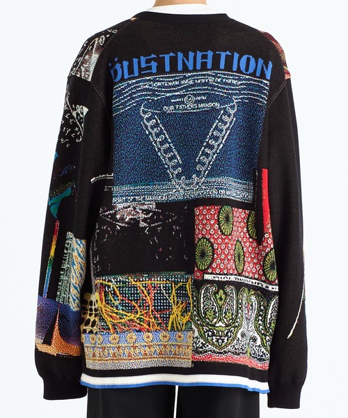 未使用 DUSTNATION GANEOVER CARDIGAN GANEOVER CARDIGAN(M BLACK): DUSTNATION: MENS｜ STUDIOUS