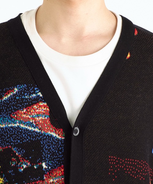 DUSTNATION(ダストネーション)の「【DUSTNATION/ダストネーション】FICTION CARDIGAN(カーディガン/ボレロ・メンズ・ブラック・M/L/XL)」の6枚目の写真