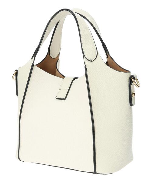 YECCA VECCA（イェッカヴェッカ）の「4way異素材MIXミニバッグ（エコバッグ/サブバッグ・レディース・ブラック/アイボリー/ベージュ・FREE）」の21枚目の写真