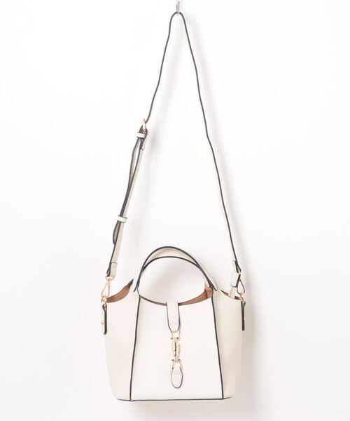 YECCA VECCA（イェッカヴェッカ）の「4way異素材MIXミニバッグ（エコバッグ/サブバッグ・レディース・ブラック/アイボリー/ベージュ・FREE）」の22枚目の写真