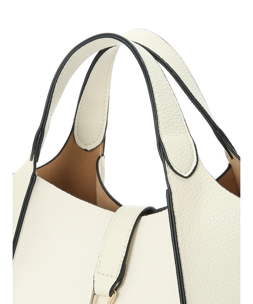 YECCA VECCA（イェッカヴェッカ）の「4way異素材MIXミニバッグ（エコバッグ/サブバッグ・レディース・ブラック/アイボリー/ベージュ・FREE）」の12枚目の写真