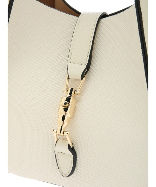 YECCA VECCA（イェッカヴェッカ）の「4way異素材MIXミニバッグ（エコバッグ/サブバッグ・レディース・ブラック/アイボリー/ベージュ・FREE）」の13枚目の写真