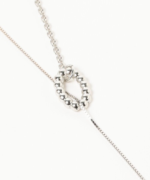 Ray BEAMS(レイビームス)の「Ray BEAMS / ダブル チェーン ラリエット ネックレス(ネックレス・レディース・ゴールド/シルバー・ONE SIZE)」の6枚目の写真