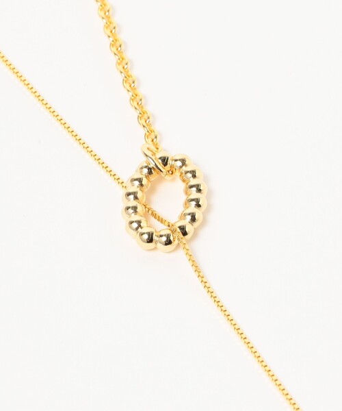 Ray BEAMS(レイビームス)の「Ray BEAMS / ダブル チェーン ラリエット ネックレス(ネックレス・レディース・ゴールド/シルバー・ONE SIZE)」の3枚目の写真