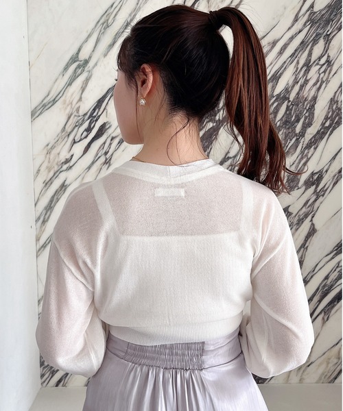 MIIA（ミーア）の「ハート釦ニットアンサンブル（アンサンブル・レディース・ピンク/ベージュ/ブラック/オフホワイト・FREE）」の15枚目の写真