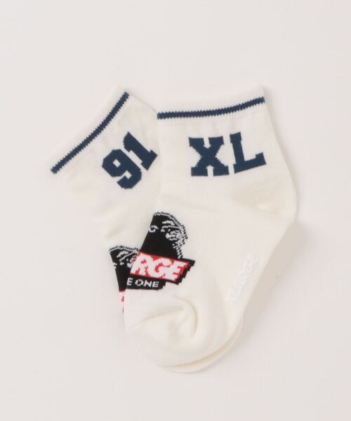 XLARGE KIDS(エクストララージキッズ)の「91ロゴソックス(ソックス/靴下・キッズ・ブラック/ホワイト/ネイビー・13-15cm/17-19cm/19-21cm/15-17cm)」の11枚目の写真