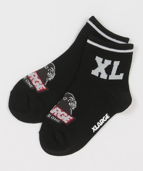 XLARGE KIDS(エクストララージキッズ)の「91ロゴソックス(ソックス/靴下・キッズ・ブラック/ホワイト/ネイビー・13-15cm/17-19cm/19-21cm/15-17cm)」の3枚目の写真