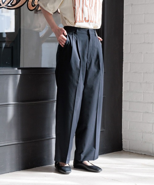 LOWRYS FARM（ローリーズファーム）の「ＴＲワイドパンツ　986149（スラックス・レディース・アイボリー/ネイビー/グレー・LARGE/MEDIUM）」の18枚目の写真