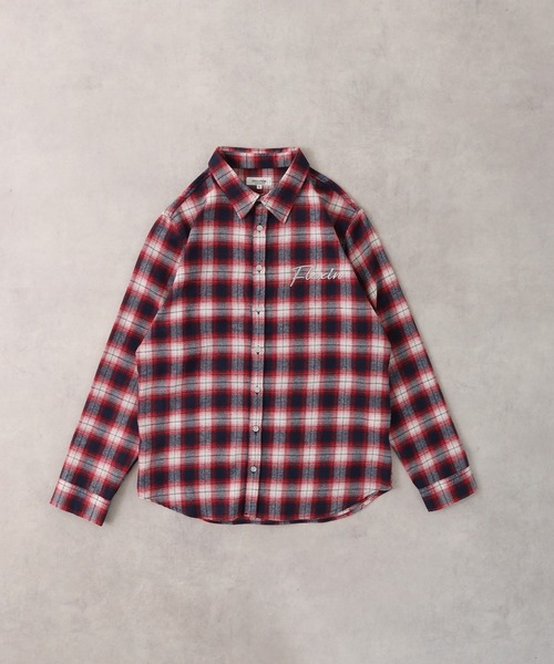 EVOLUTION(エボリューション)の「Classic check long sleeve shirt / チェックシャツ(シャツ/ブラウス・メンズ・ブルー/レッド・M/L/XL)」の2枚目の写真